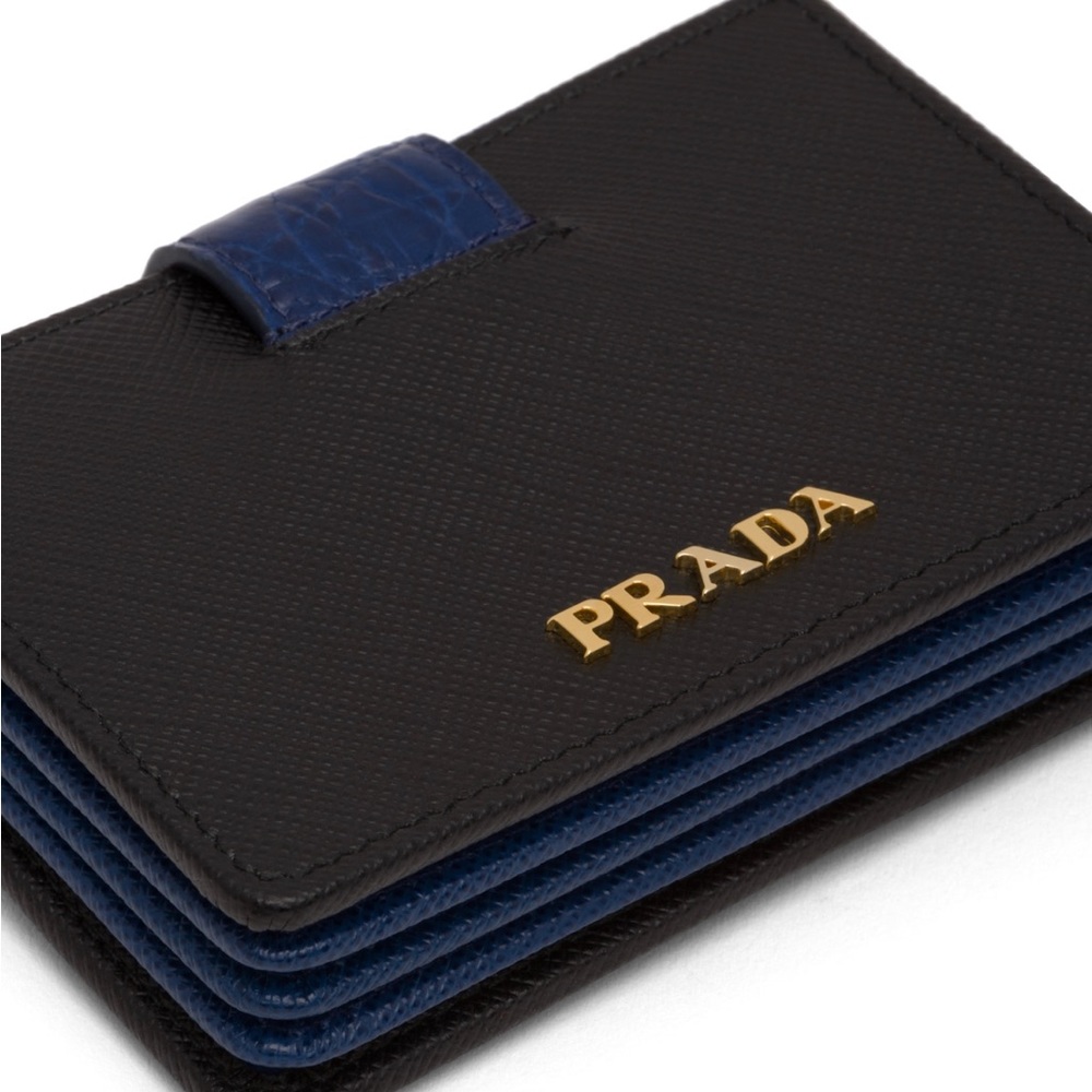 PRADA WALLET (SAFIANO LEATHER & CROCODILE) - Picture 3 of 10